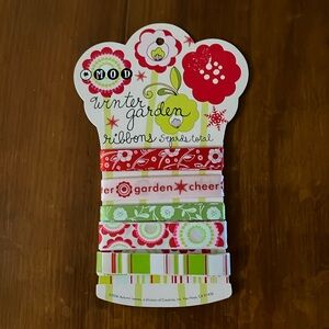New! Colorful winter garden ribbon crafts